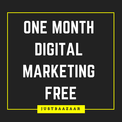 One Month Free Digital Marketing Free Promote Your Business For FREE