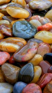 Colorful Bright Sea Stones Types