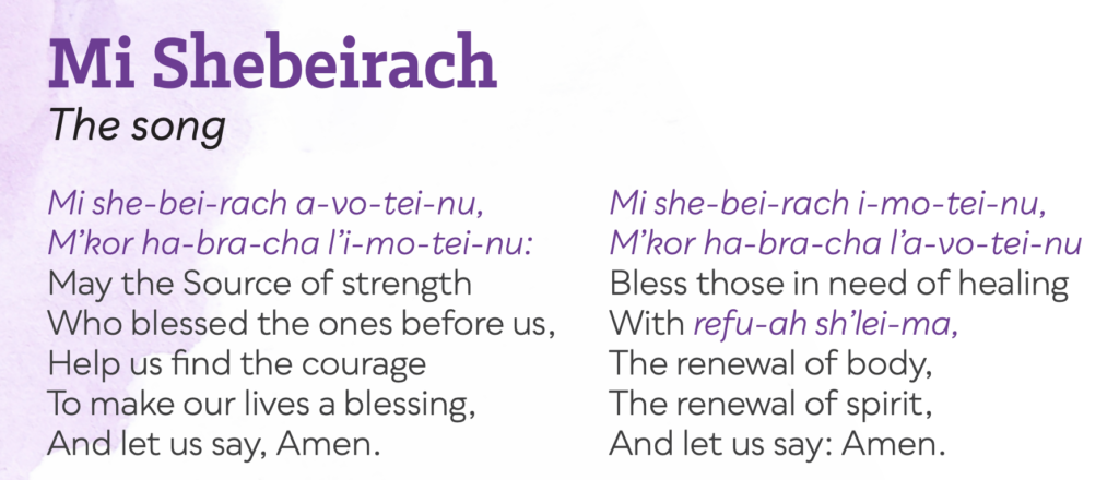 The Healing Power of Mi Shebeirach Prayer