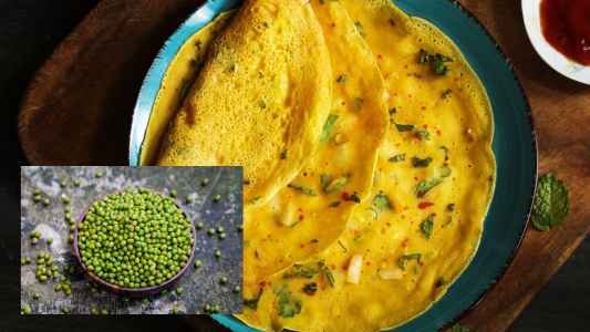 Moong Dal Cheela Popular Tasty Food in India Staple Diet Muscle Gain food 