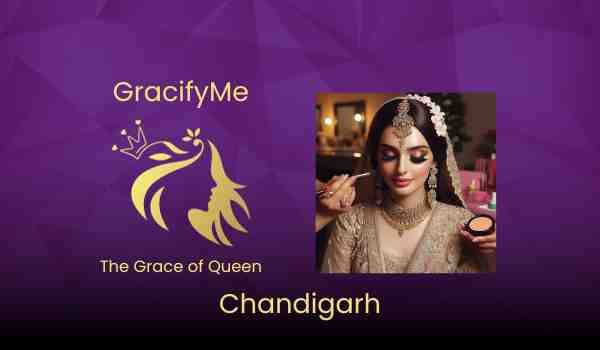 Home Bridal Makeup Service Chandigarh Artist Salon GracifyMe The Grace of a Queen Mehandi Karwa Chauth Reviews Details Charges Appointment