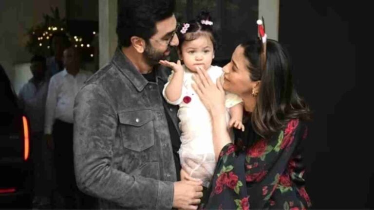 Ranbir Kapoor and Alia Bhatt's Daughter Raha Steals the Show at Kapoor Family's Christmas Celebration