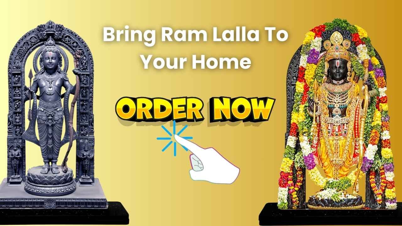 Buy Ram Lalla Idol Online Statue Deity Murti Online Order Home Delivery Buy Now Amazon Flipkart HD Portrait Cutout 
