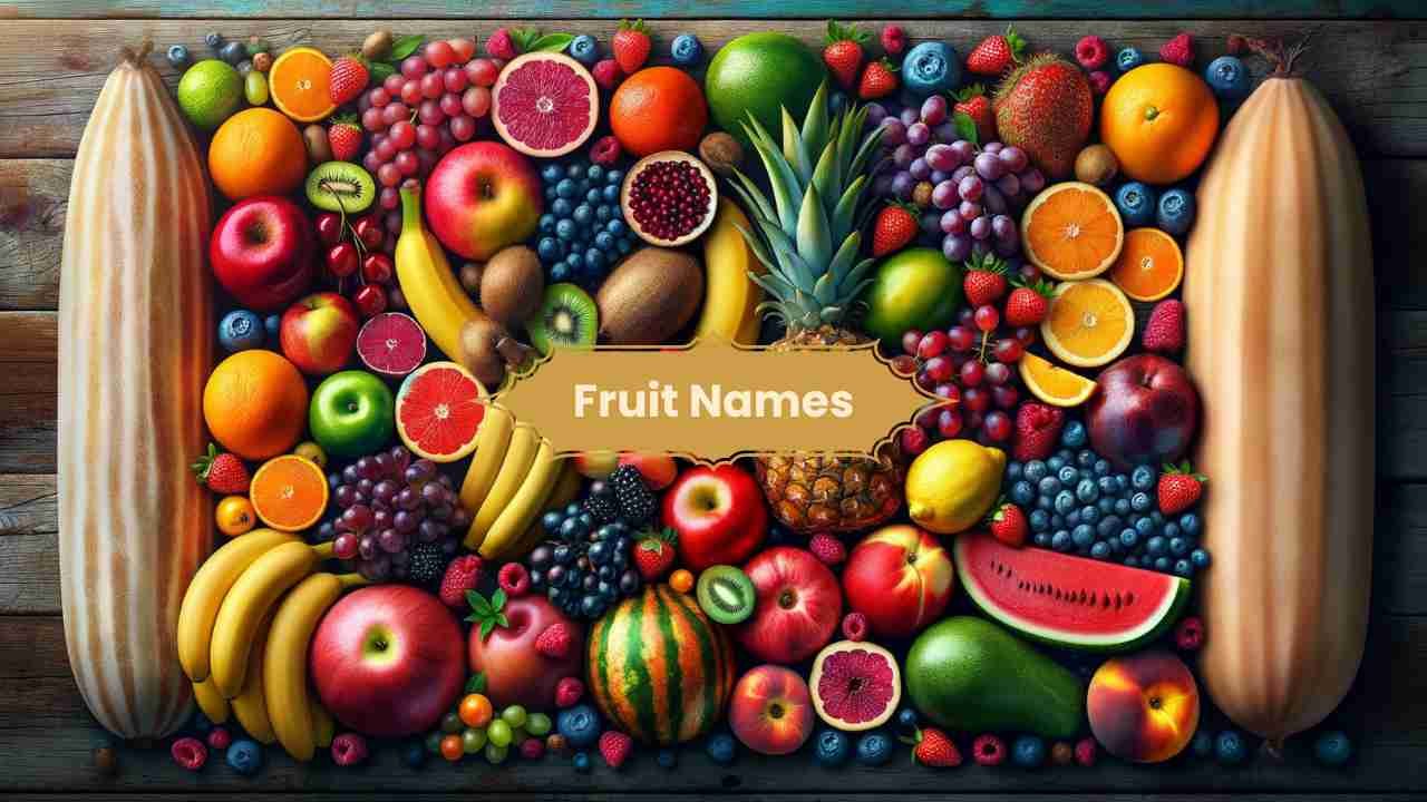 Fruit Names for LKG and UKG Students