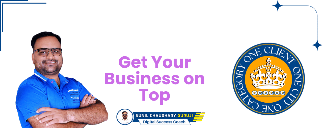 Get Your Business on Top with Sunil Chaudhary Leading Digital Success Coach and SEO Expert Founder JustBaazaar Top Digital Marketing Expert to Grow Your Business Start Today 