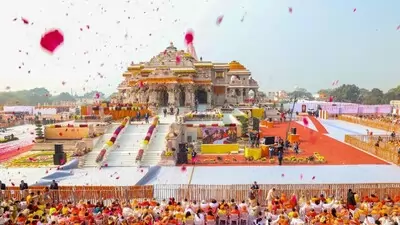 Festive celebrations at the Ram Mandir
