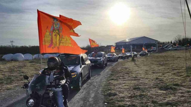 Hindu American Community Holds Massive Car Rally in Houston Ahead of Ram Mandir Inauguration