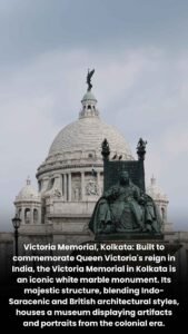 5 Iconic White Marble Monuments to Visit in India Victorial Memorial Kolkata