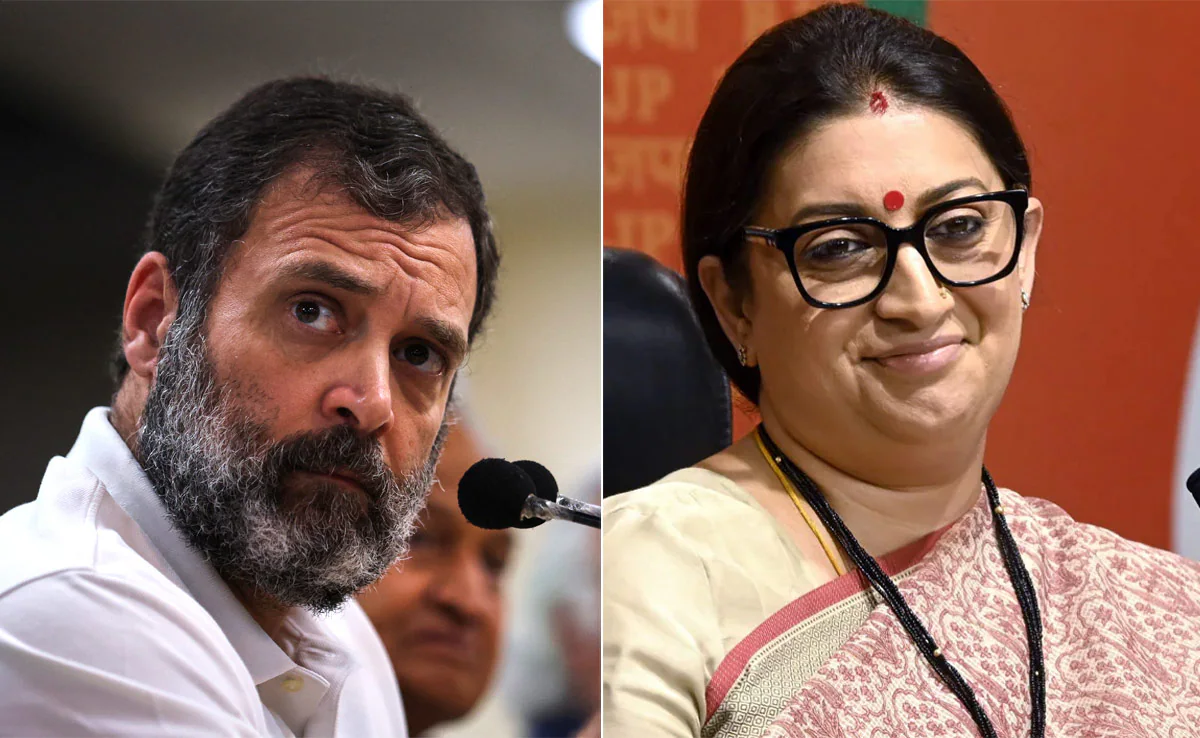 Smriti Irani Mocks Rahul Gandhi Amid Speculation Over Amethi Candidacy