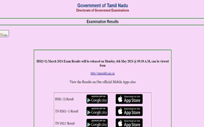 TN HSC Result 2024 Declared: Direct Link to Check TNDGE +2 Results