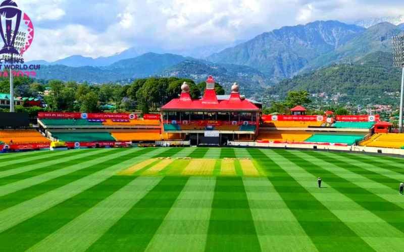 Soulful Setting of Dharamsala Cricket Stadium