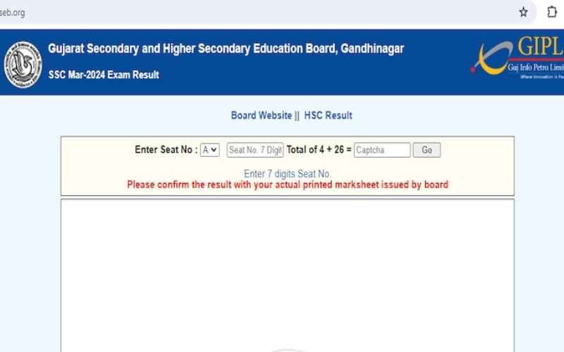Gujarat Board GSEB 10th Result 2024 Live Update: Check Your Scores Now!