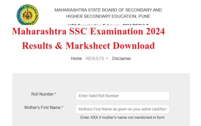Maharashtra SSC 10th Result 2024 Declared: Check Your Scores on mahresult.nic.in