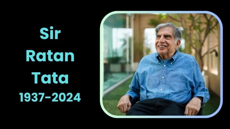Ratan Tata, Icon of Indian Industry, Passes Away at 86