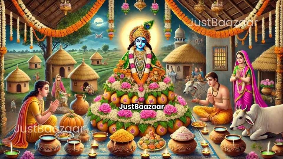 100 Govardhan Puja Wishes in English, Hindi, Hinglish, and Sanatan Tone | Blessings with Emojis 🌸🪔