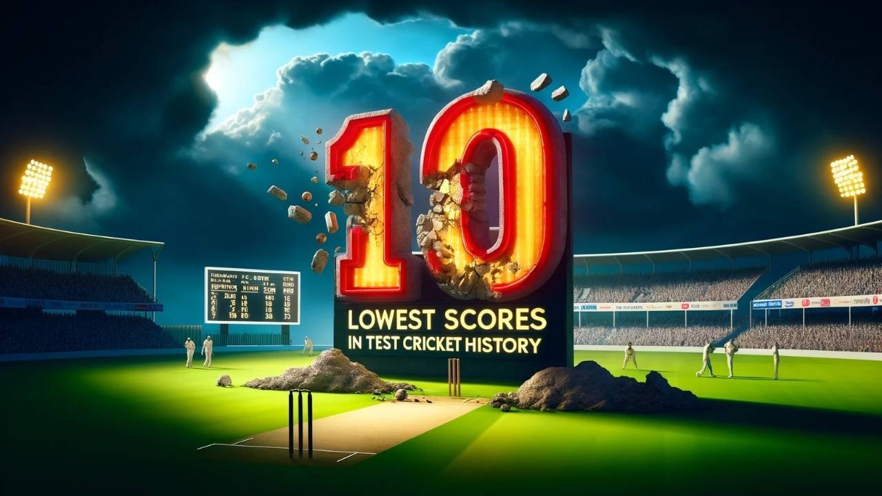 India's Lowest Scores in Test Cricket