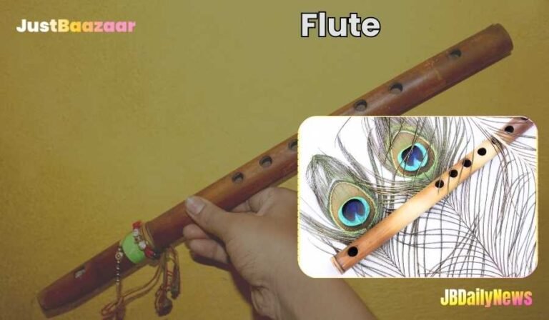 Flute, Flute on Peacock Feather bansuri Bansi