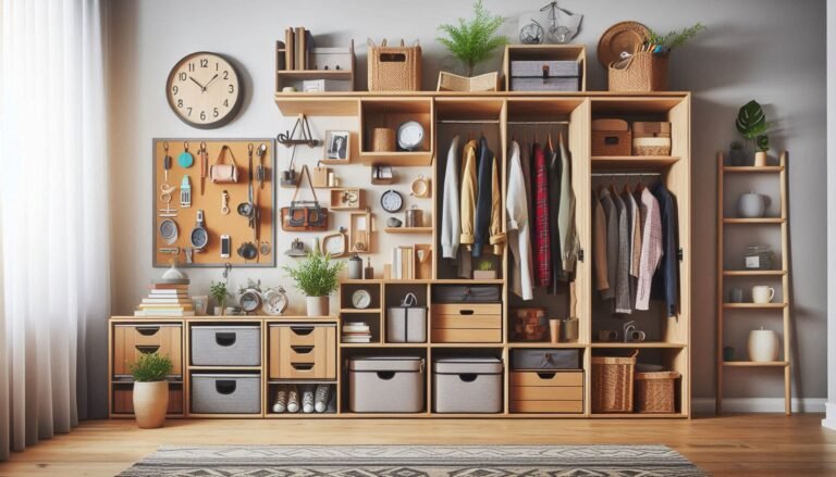 "Multi-purpose furniture storage ideas for small spaces"