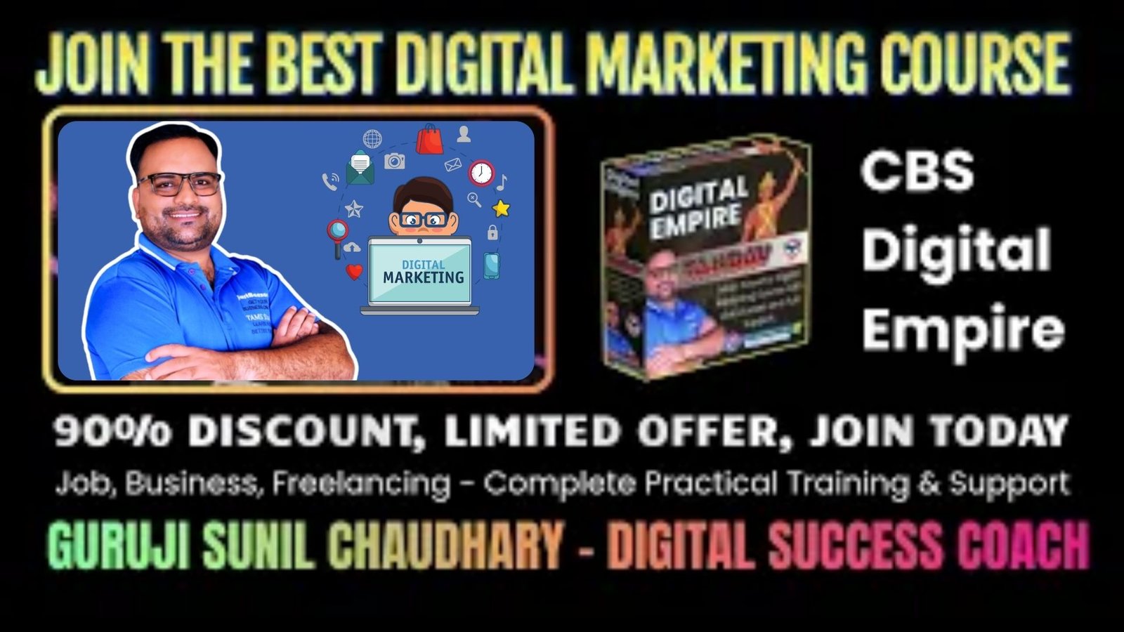 Learn Digital Marketing Skills with Guruji Sunil Chaudhary – Get Full Support & Daily Live Classes