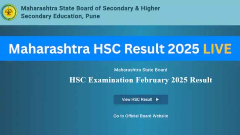 Maharashtra HSC Result 2025 Declared: 91.88% Pass, Konkan Tops — Full Details on How to Check Your Marks