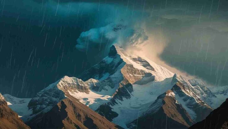 Cloudburst Rain Mountain Cloud Burst