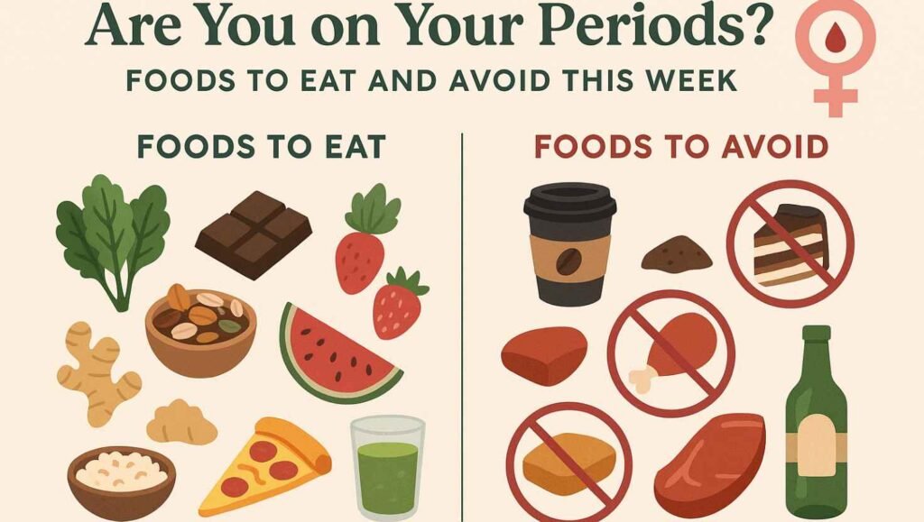 Are You on Your Periods? Here’s What to Eat and Avoid This Week – A Complete Guide to Period Nutrition