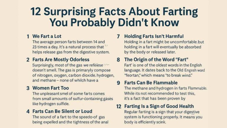 12 Surprising Facts About Farting You Probably Didn’t Know