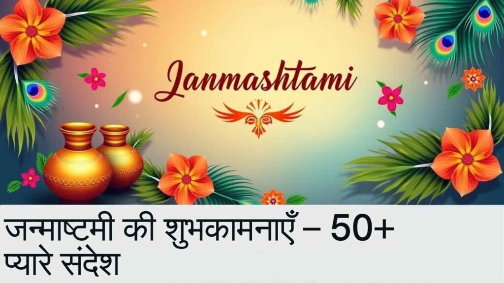 🌼 जन्माष्टमी की शुभकामनाएँ – 2025 के लिए 50+ प्यारे और भावपूर्ण संदेश
