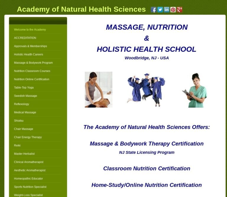 Academy of Natural Health Science Woodbridge NY USA